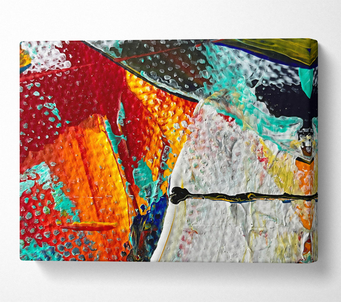  A Canvas Print of Orange Abstract Dreamscape Canvas Art