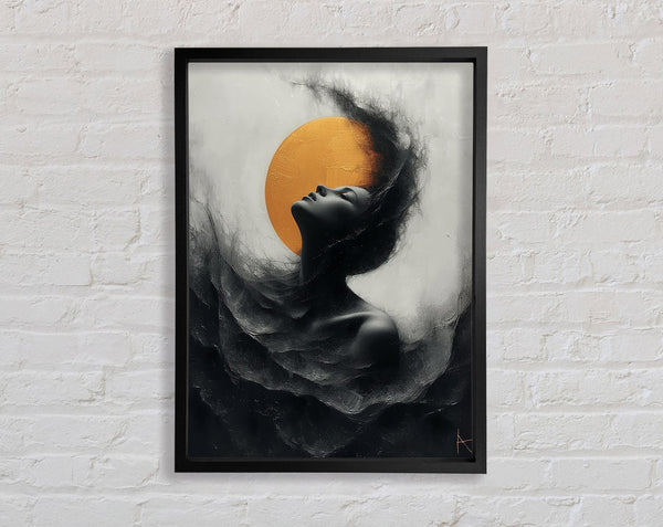 Whip Back Hair Framed Print