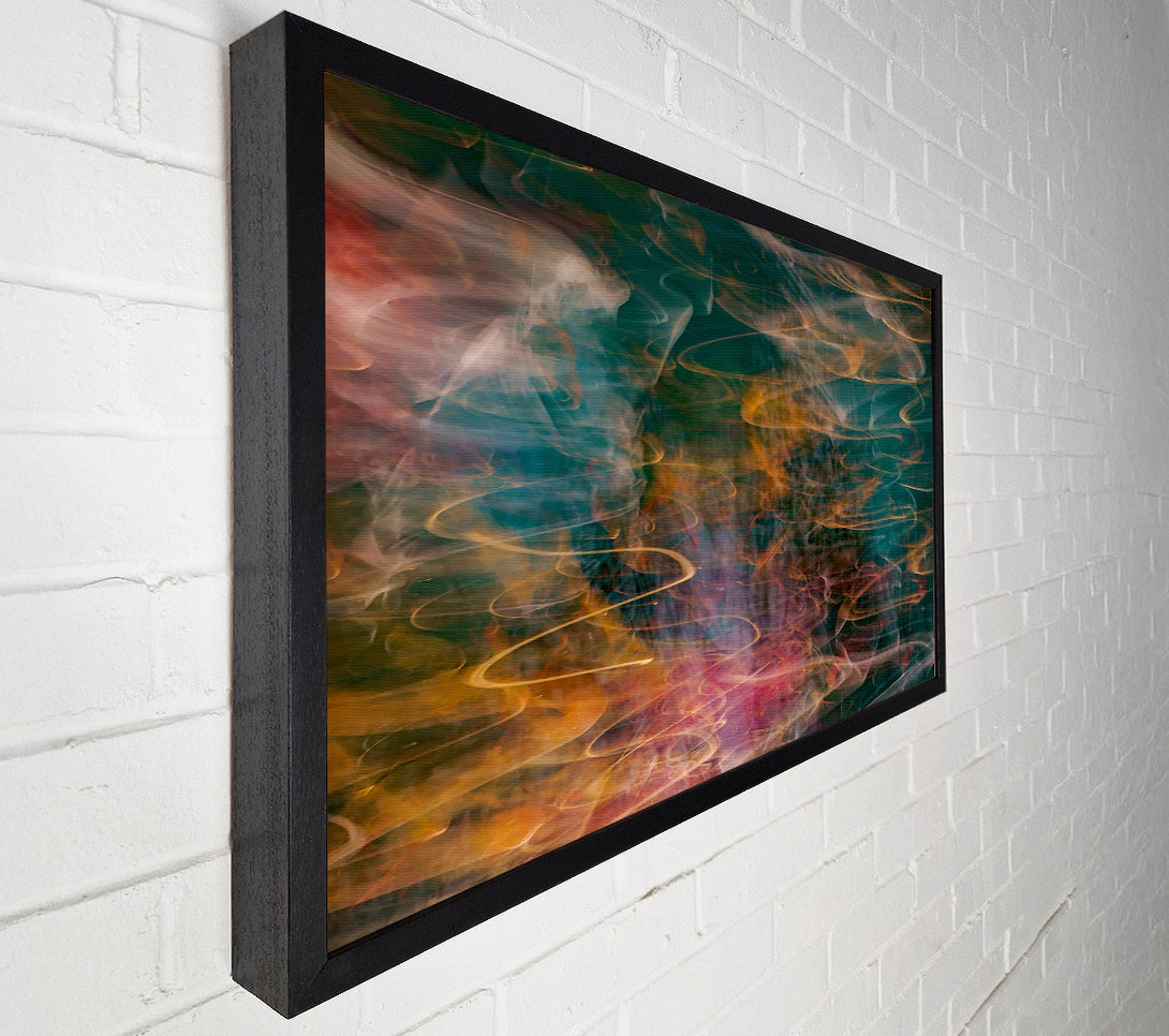  A Canvas Print of Emerald Swirls Of Light Canvas Print
