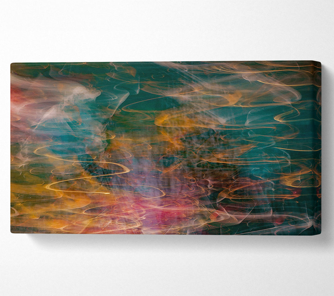  A Canvas Print of Emerald Swirls Of Light Canvas Print