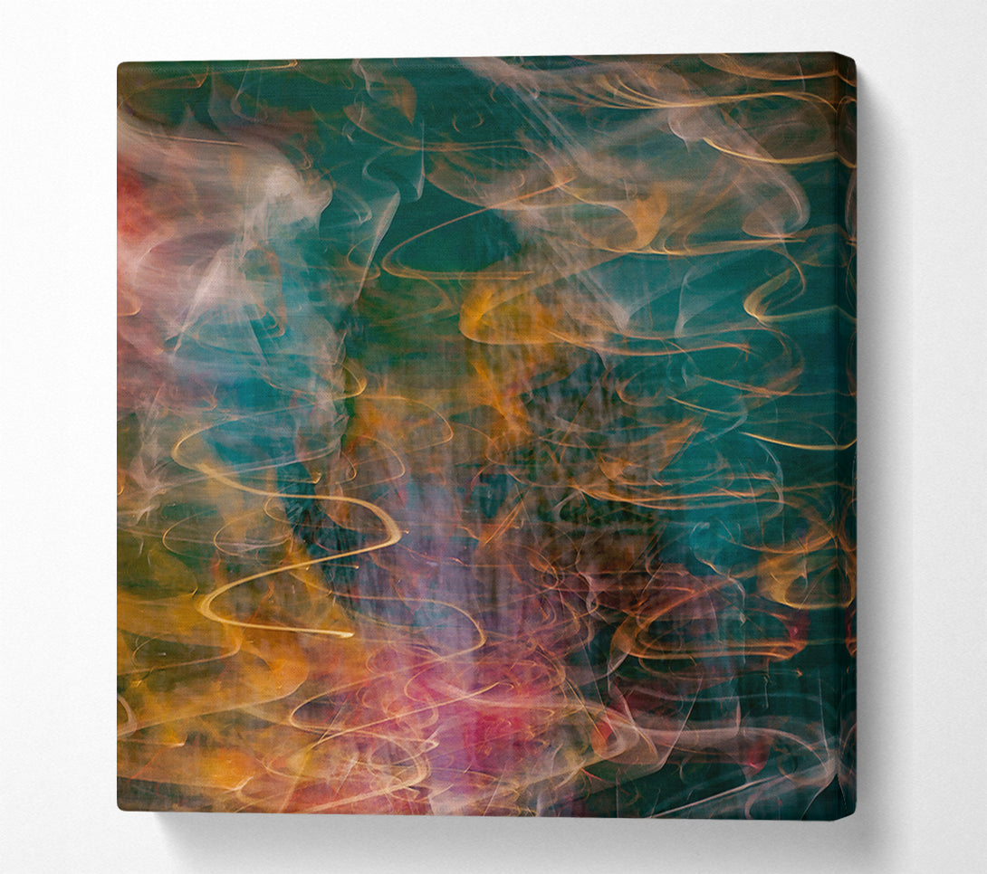  A Canvas Print of Emerald Swirls Of Light Canvas Print