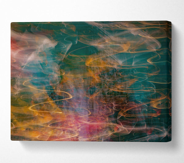  A Canvas Print of Emerald Swirls Of Light Canvas Print