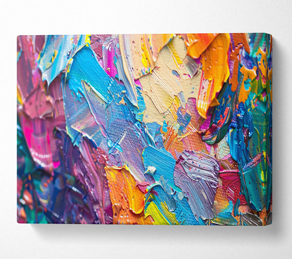 A Canvas Print of Azure Swirls Of Color Canvas Print