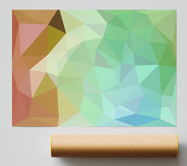 Green Geometric Abstract