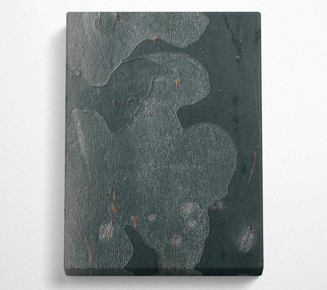  A Canvas Print of Emerald Bark Abstract Canvas Art