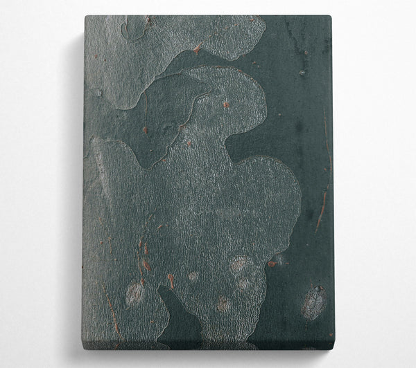  A Canvas Print of Emerald Bark Abstract Canvas Art