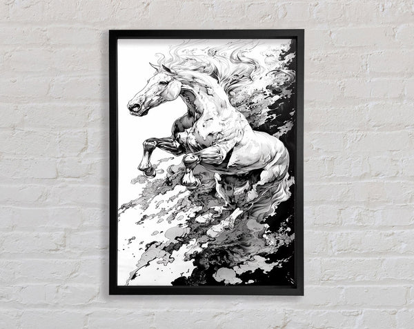 Wicked Horse Run Framed Print