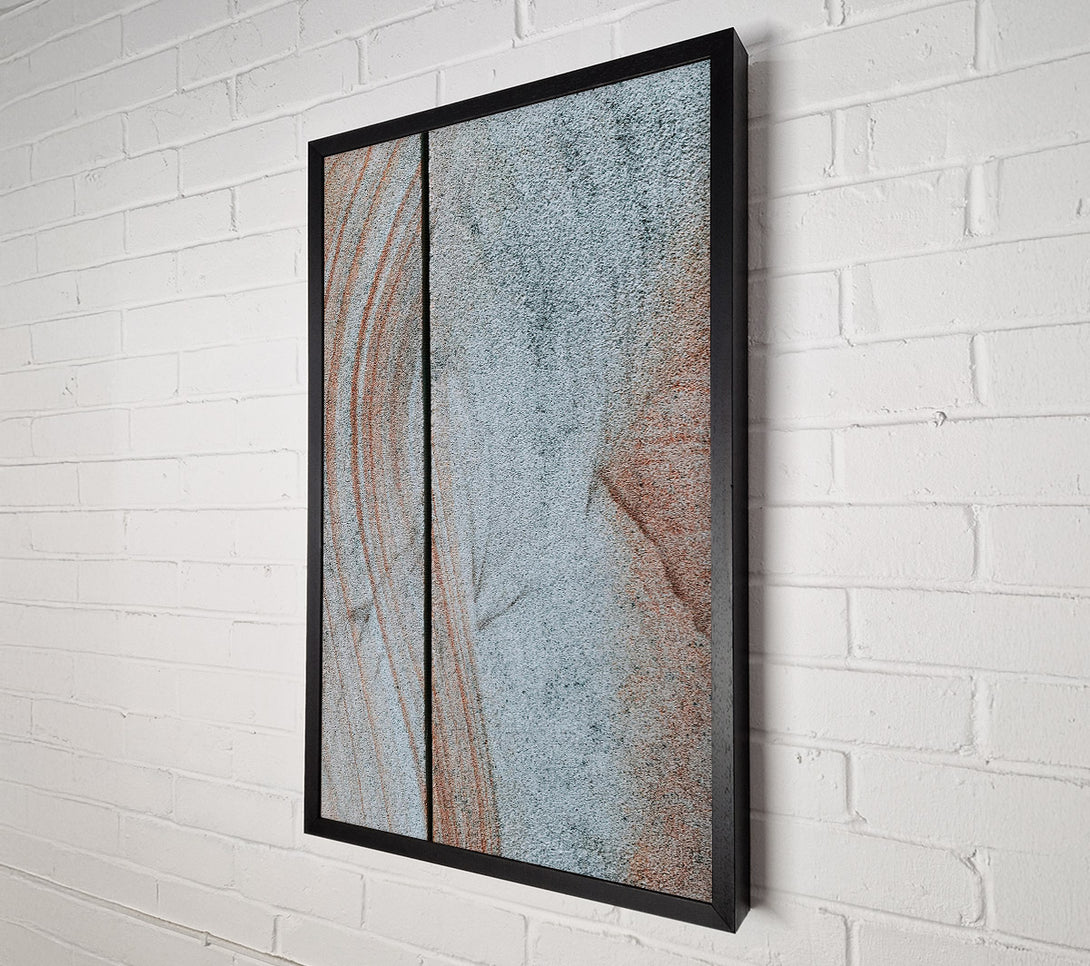  A Canvas Print of Gray And Peach Lines Canvas Wall Art