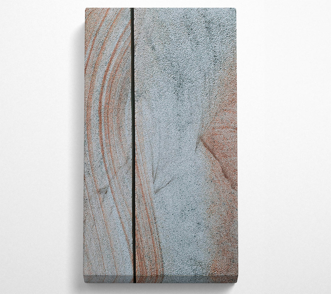  A Canvas Print of Gray And Peach Lines Canvas Wall Art