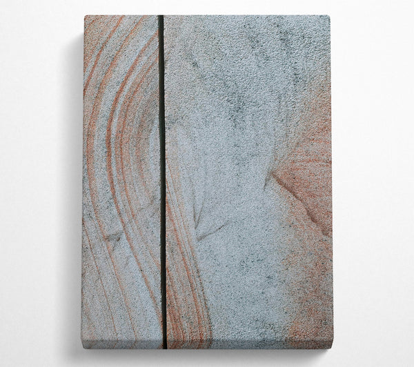  A Canvas Print of Gray And Peach Lines Canvas Wall Art