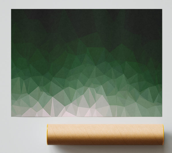 Emerald Green Abstract