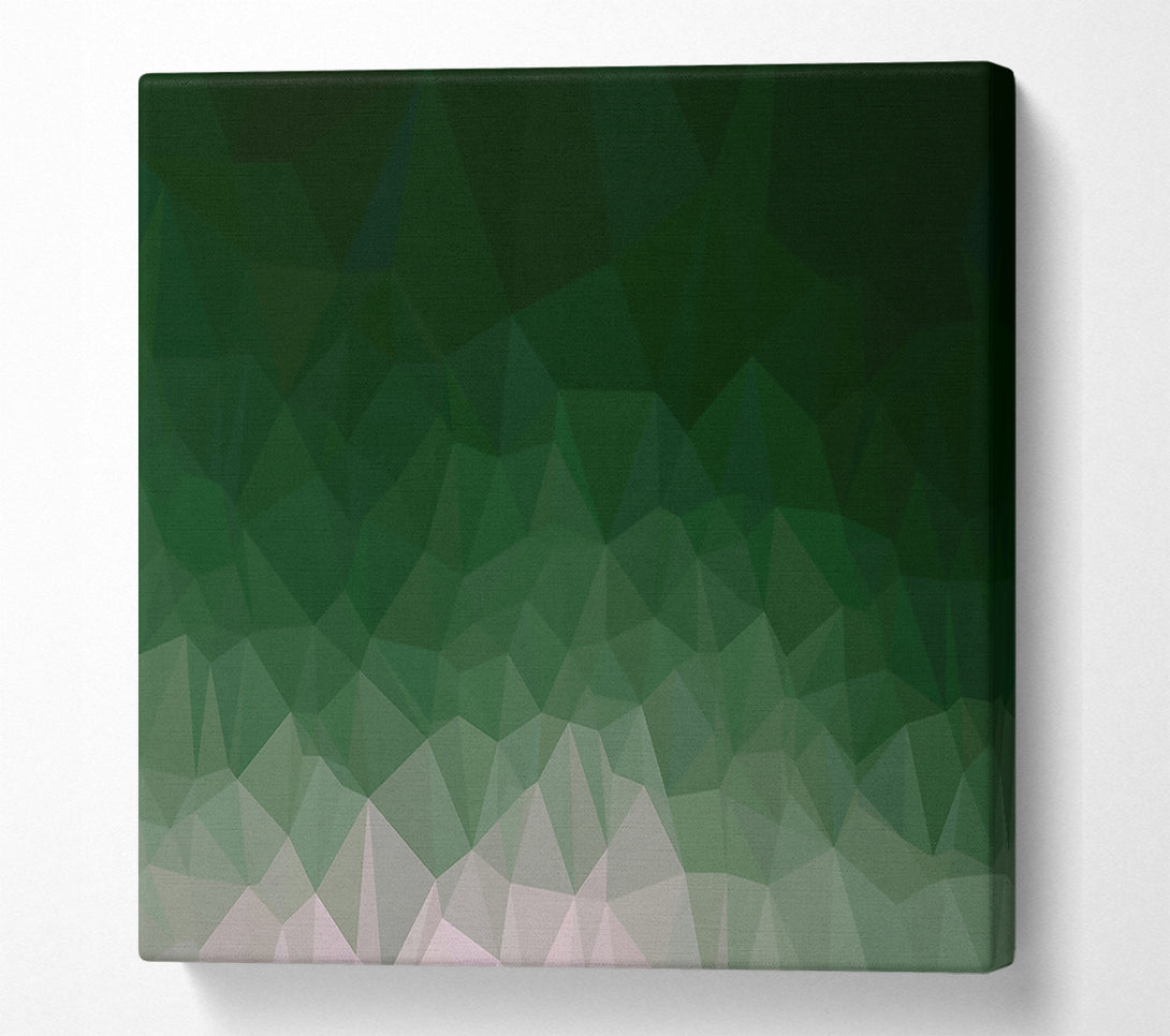  A Canvas Print of Emerald Green Abstract Canvas Wall Art