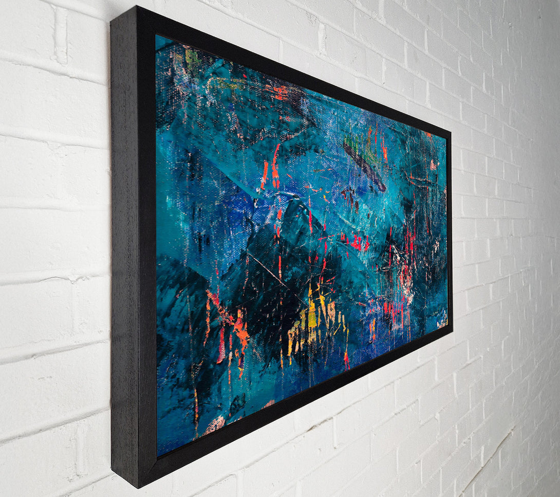  A Canvas Print of Teal Dreamscape Layers Canvas Wall Art