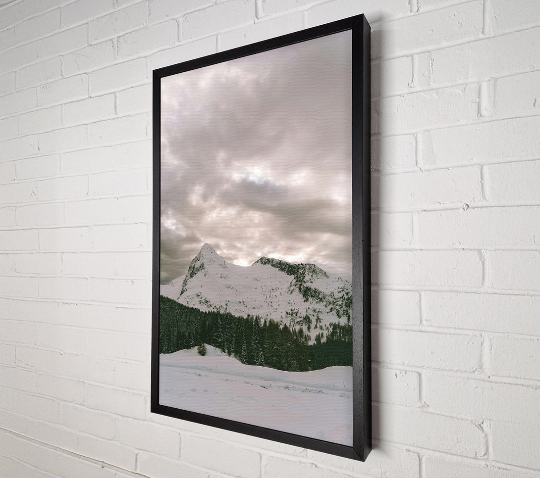  A Canvas Print of Silver Mountain Serenity Canvas Print