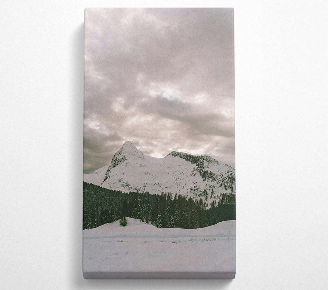  A Canvas Print of Silver Mountain Serenity Canvas Print