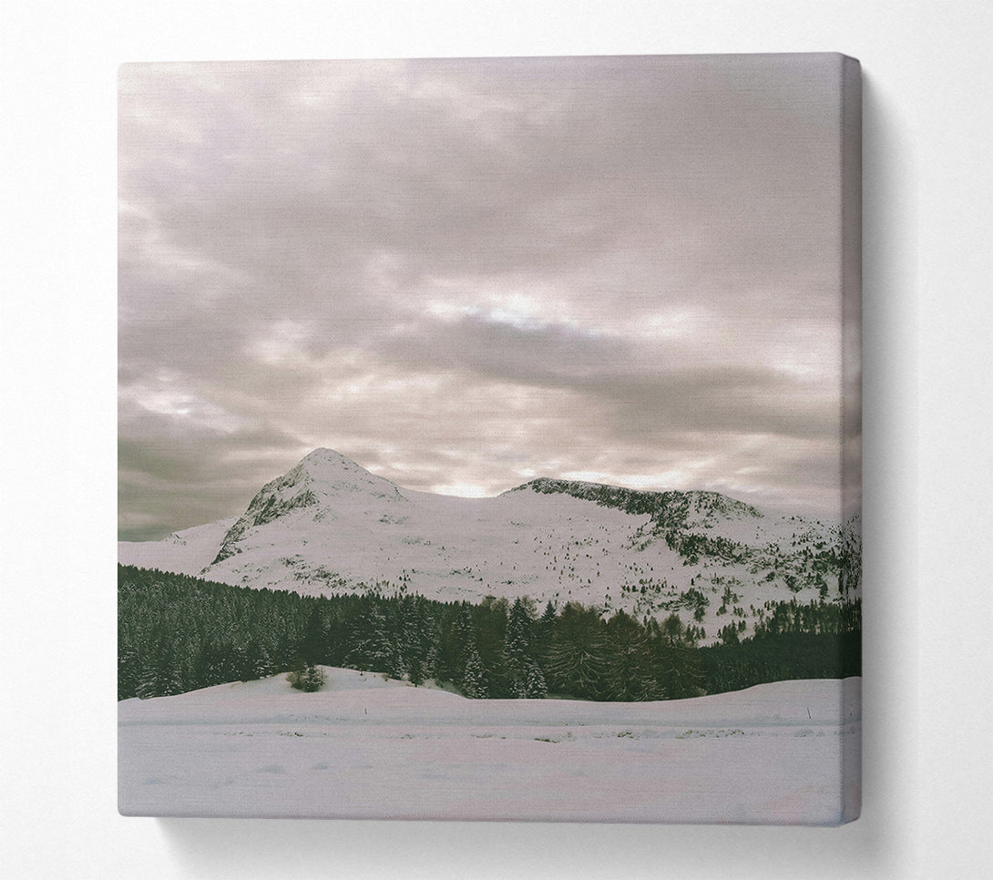  A Canvas Print of Silver Mountain Serenity Canvas Print
