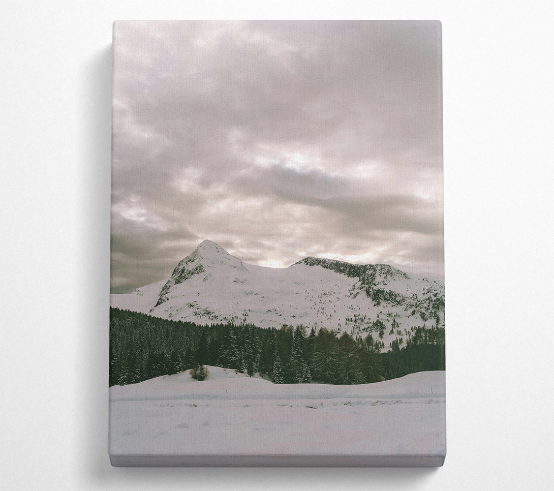  A Canvas Print of Silver Mountain Serenity Canvas Print