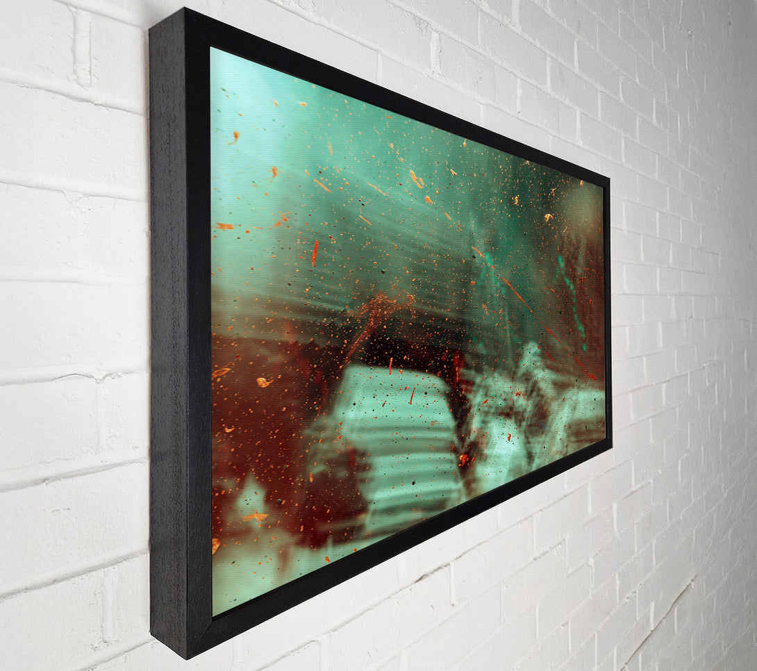  A Canvas Print of Emerald Splashes Of Gold Canvas Art