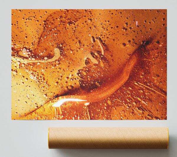 Amber Swirls And Dots