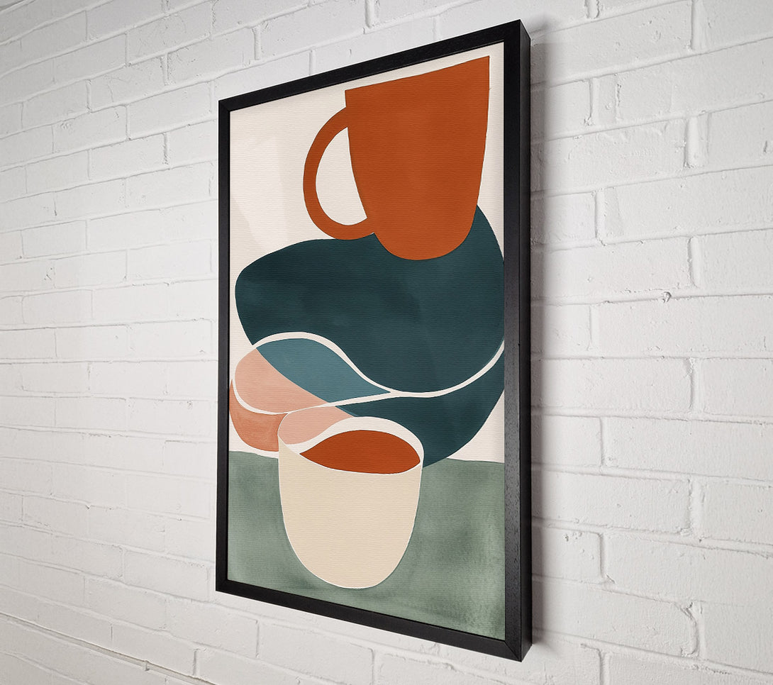  A Canvas Print of Terracotta Cup Dreams Canvas Wall Art