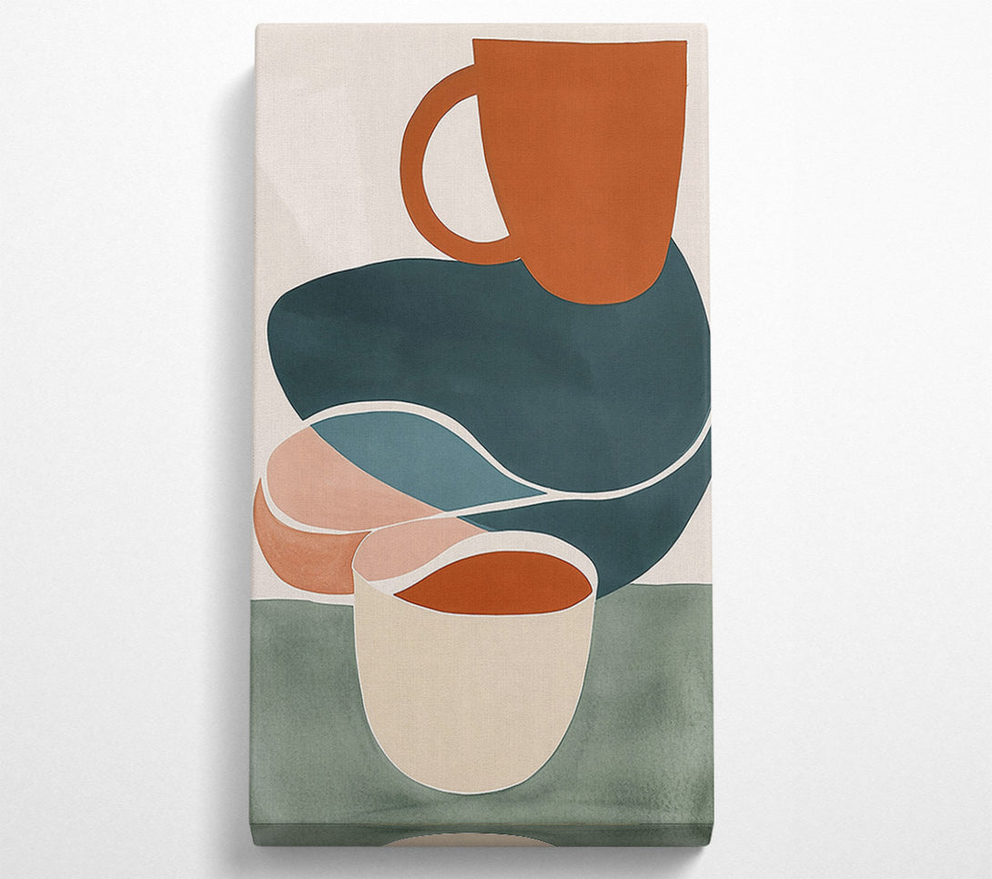  A Canvas Print of Terracotta Cup Dreams Canvas Wall Art