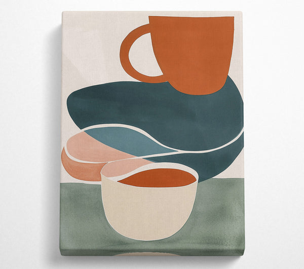  A Canvas Print of Terracotta Cup Dreams Canvas Wall Art