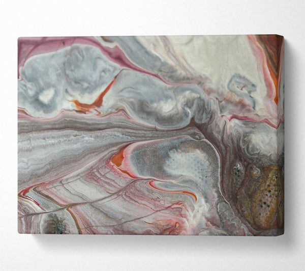  A Canvas Print of Silver Swirling Dreams Canvas Art