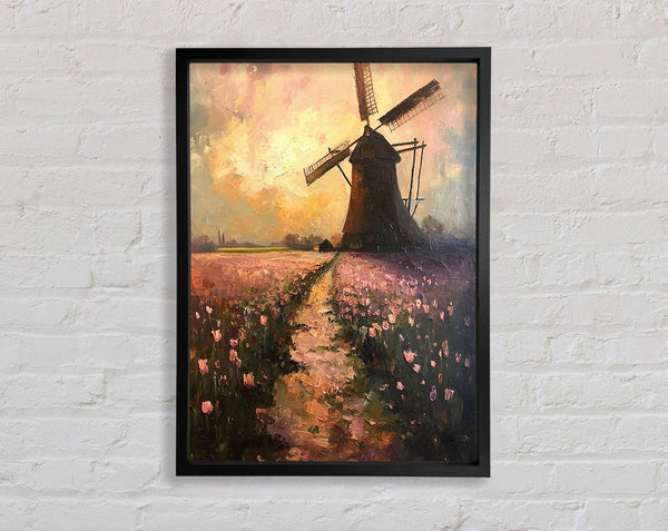 Windmill Fields Framed Print