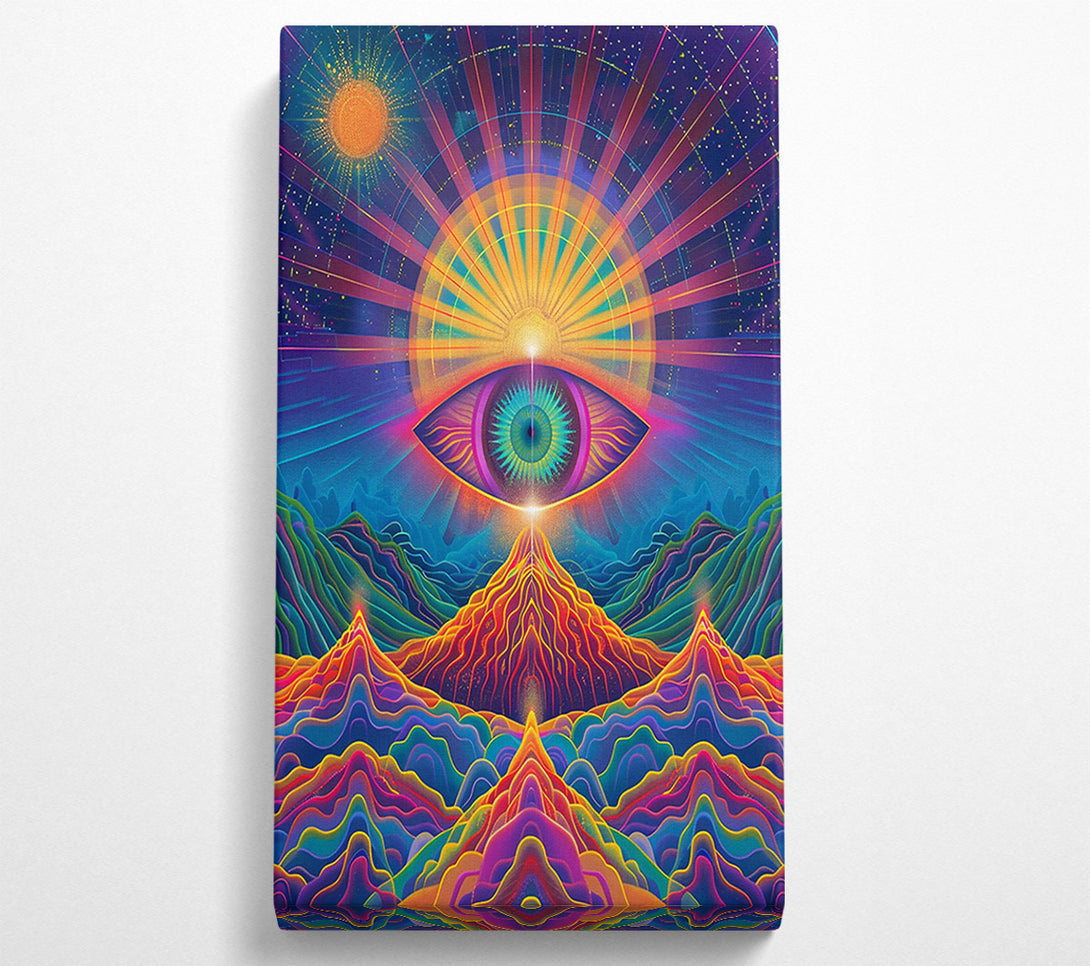  A Canvas Print of Orange Cosmic Eye Canvas Art