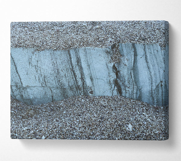  A Canvas Print of The Blue Strata Canvas Wall Art
