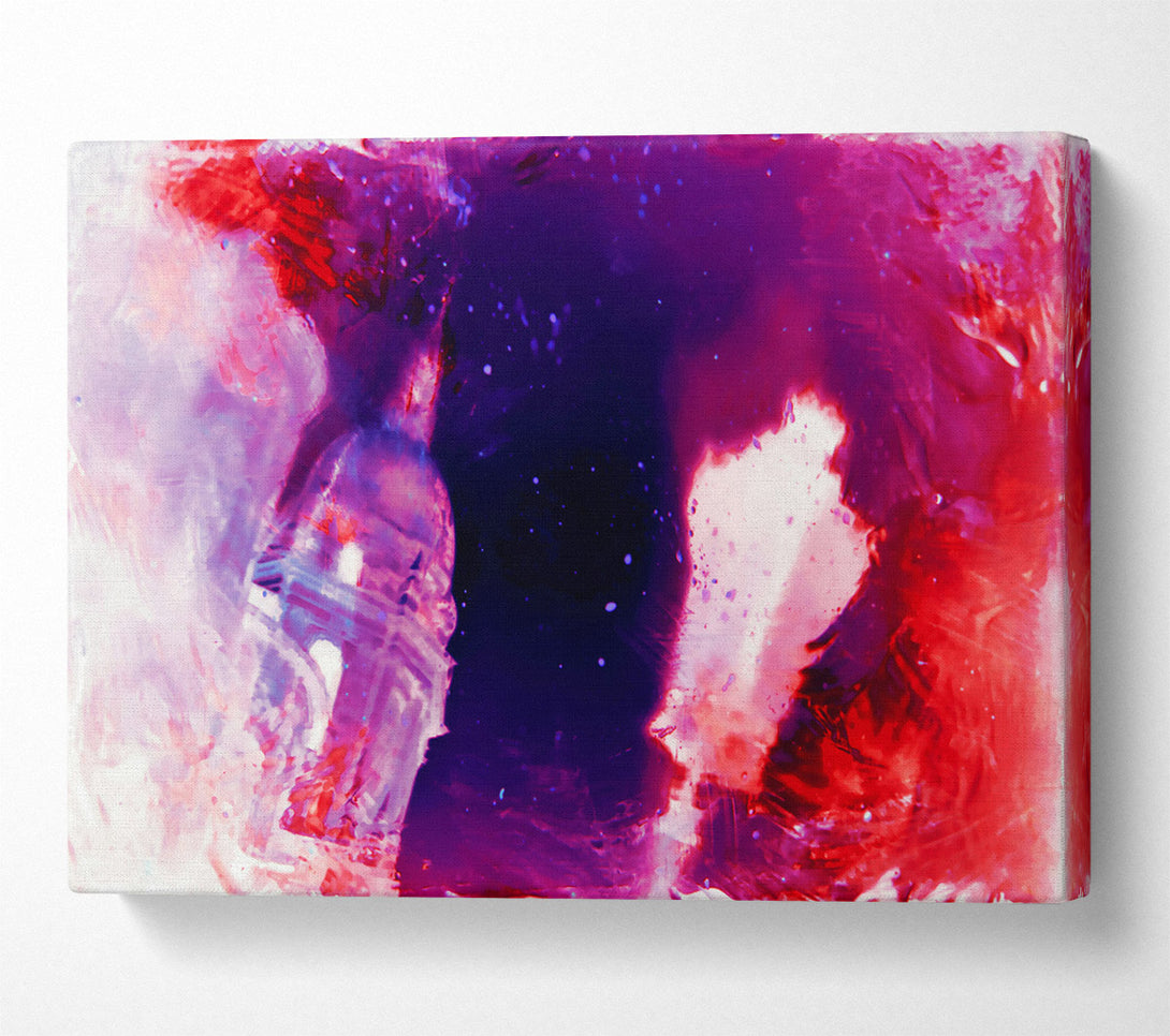  A Canvas Print of Crimson Cosmic Dance Canvas Art
