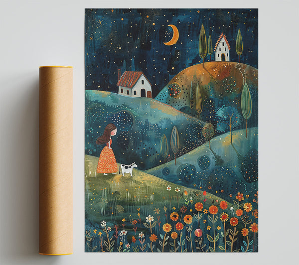 Midnight Blue Hillsides