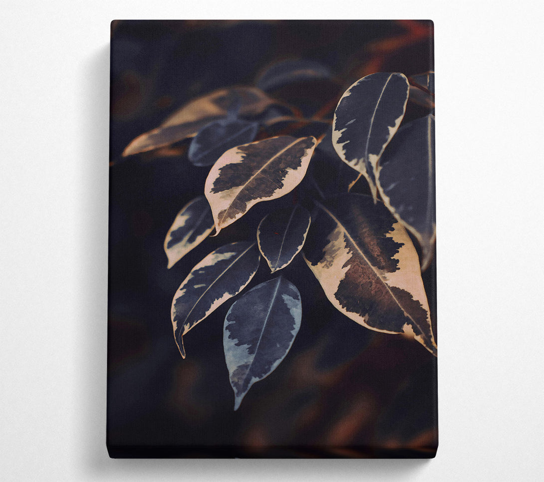 A Canvas Print of Dark Green Veins Canvas Print
