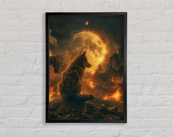 Wolf Apocalypse Framed Print