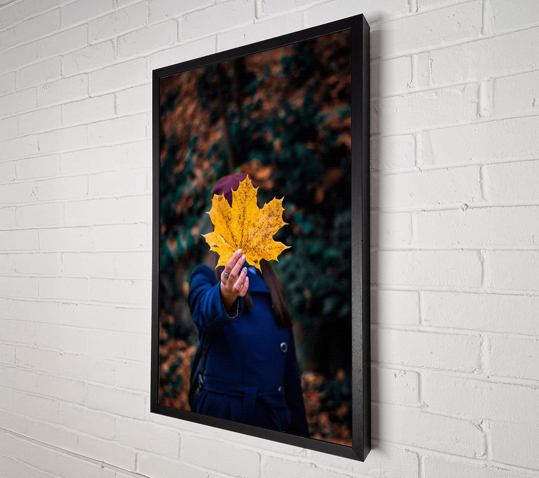  A Canvas Print of Autumn'S Golden Embrace Canvas Wall Art