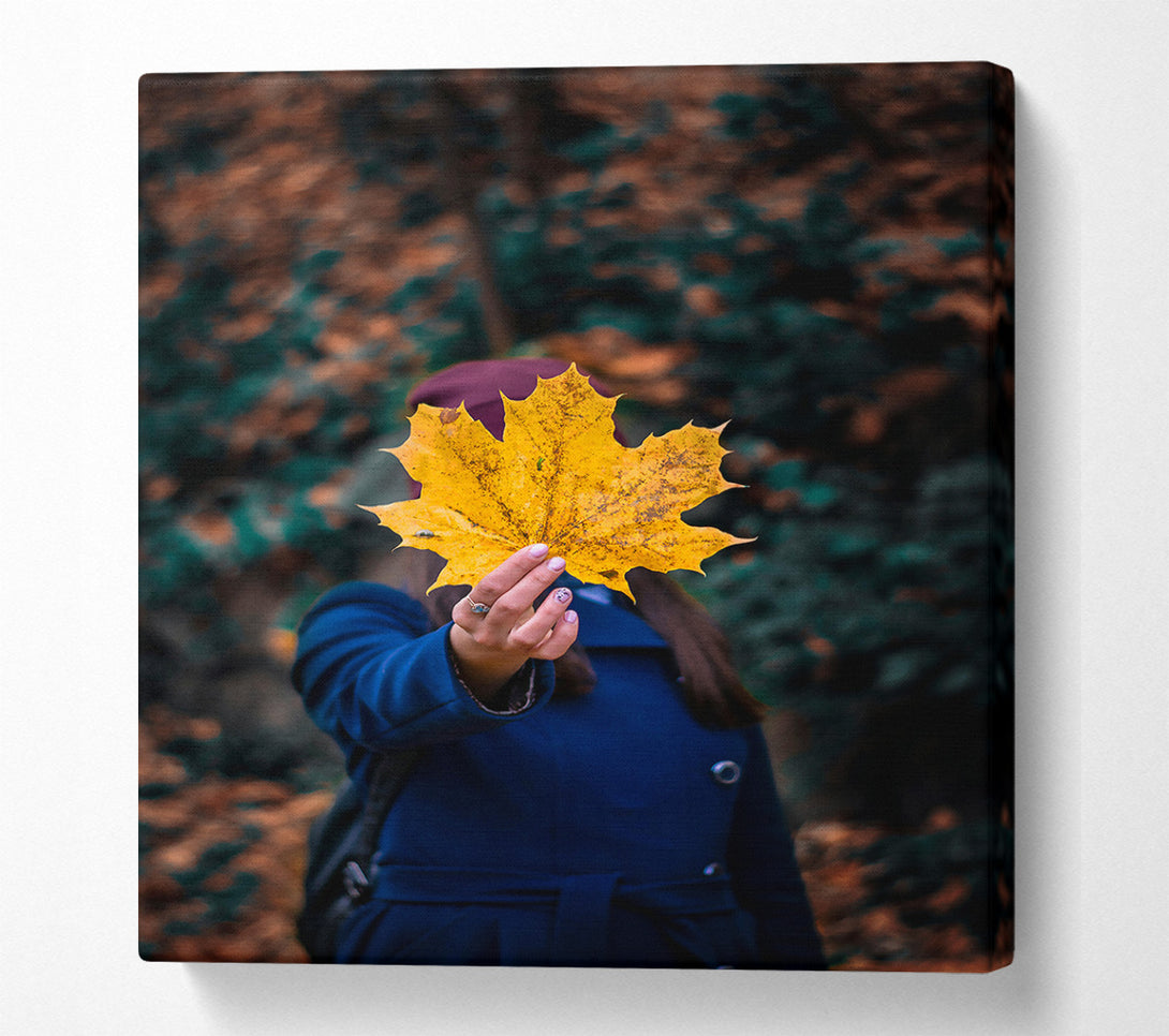  A Canvas Print of Autumn'S Golden Embrace Canvas Wall Art