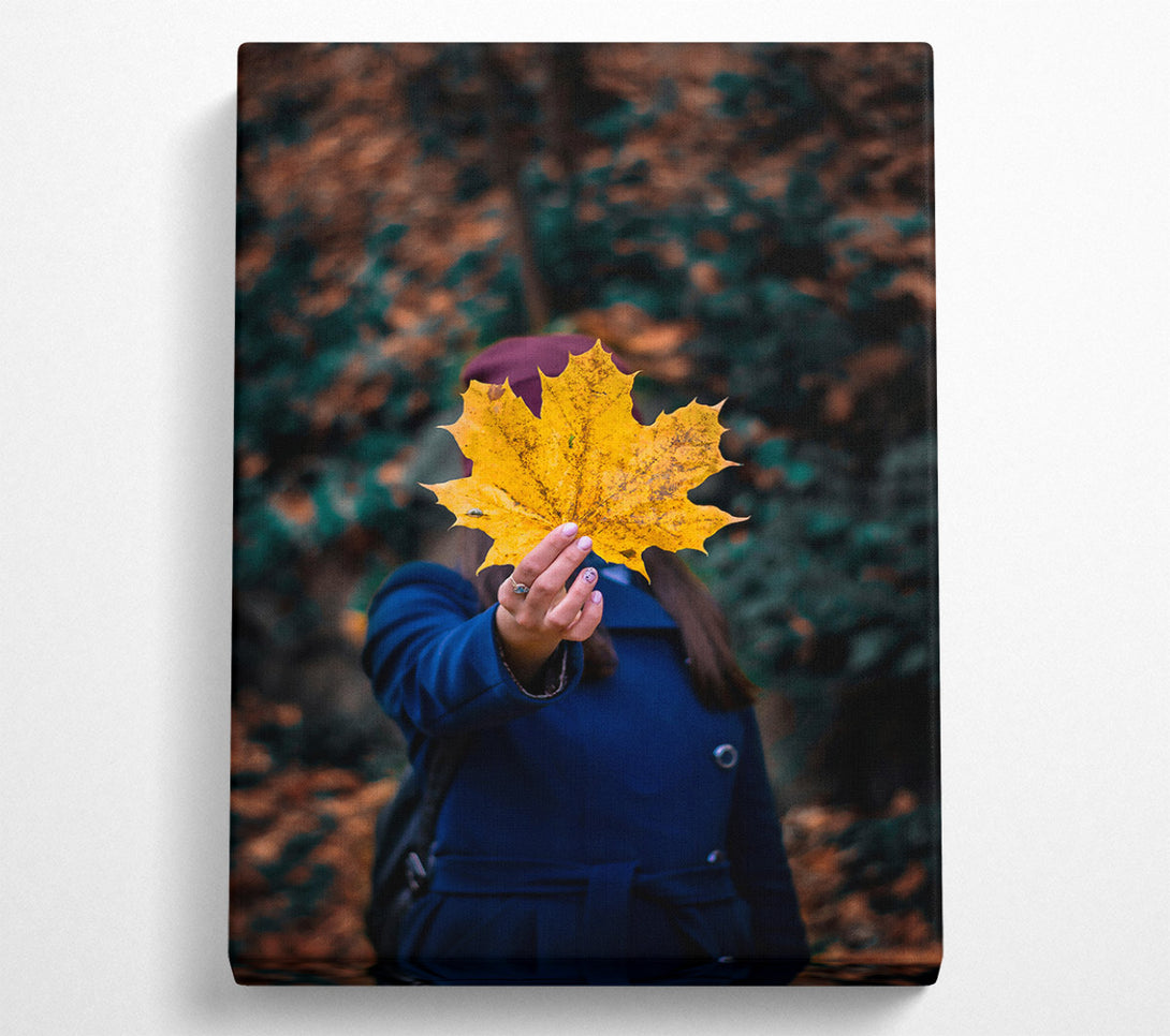  A Canvas Print of Autumn'S Golden Embrace Canvas Wall Art