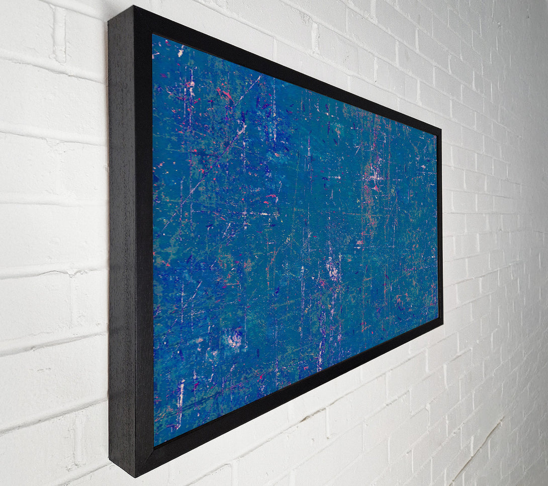  A Canvas Print of Azure Scratchings Canvas Wall Art