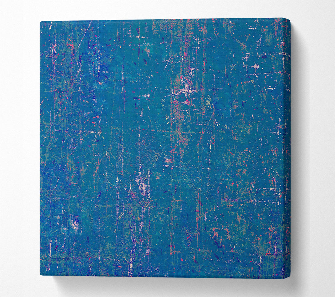  A Canvas Print of Azure Scratchings Canvas Wall Art