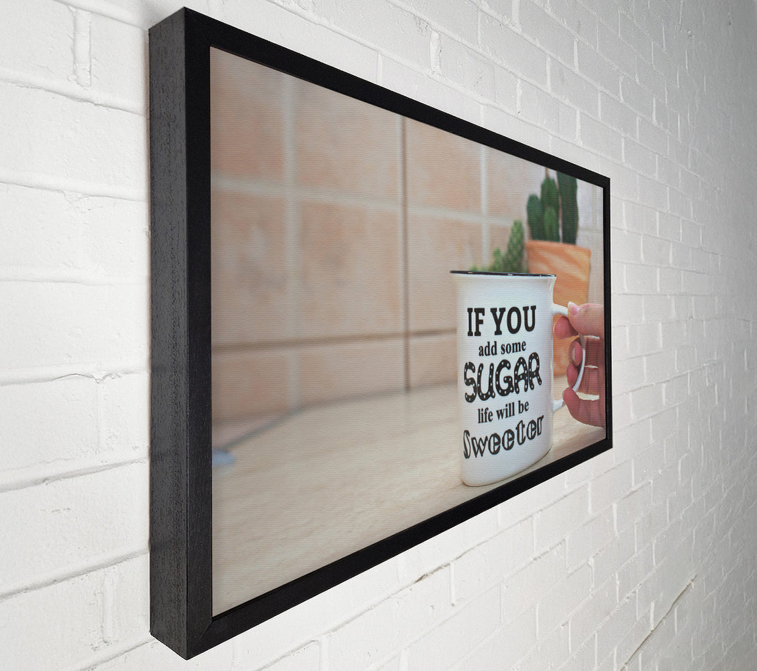  A Canvas Print of White Sugar Sweetness Canvas Wall Art