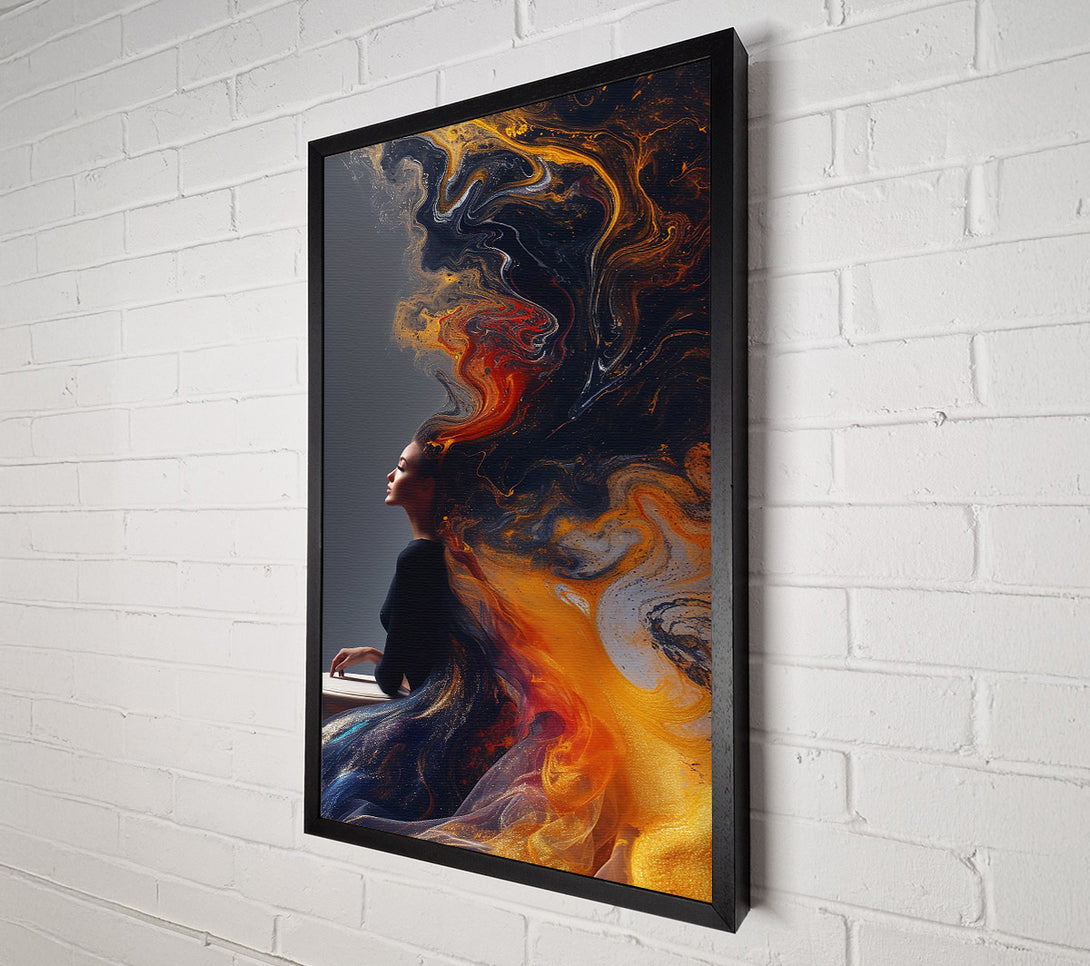  A Canvas Print of Golden Liquid Dreams Canvas Print