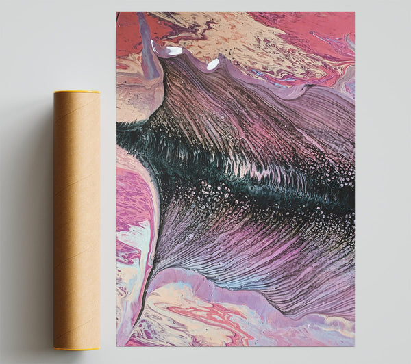 Pink & Black Swirls