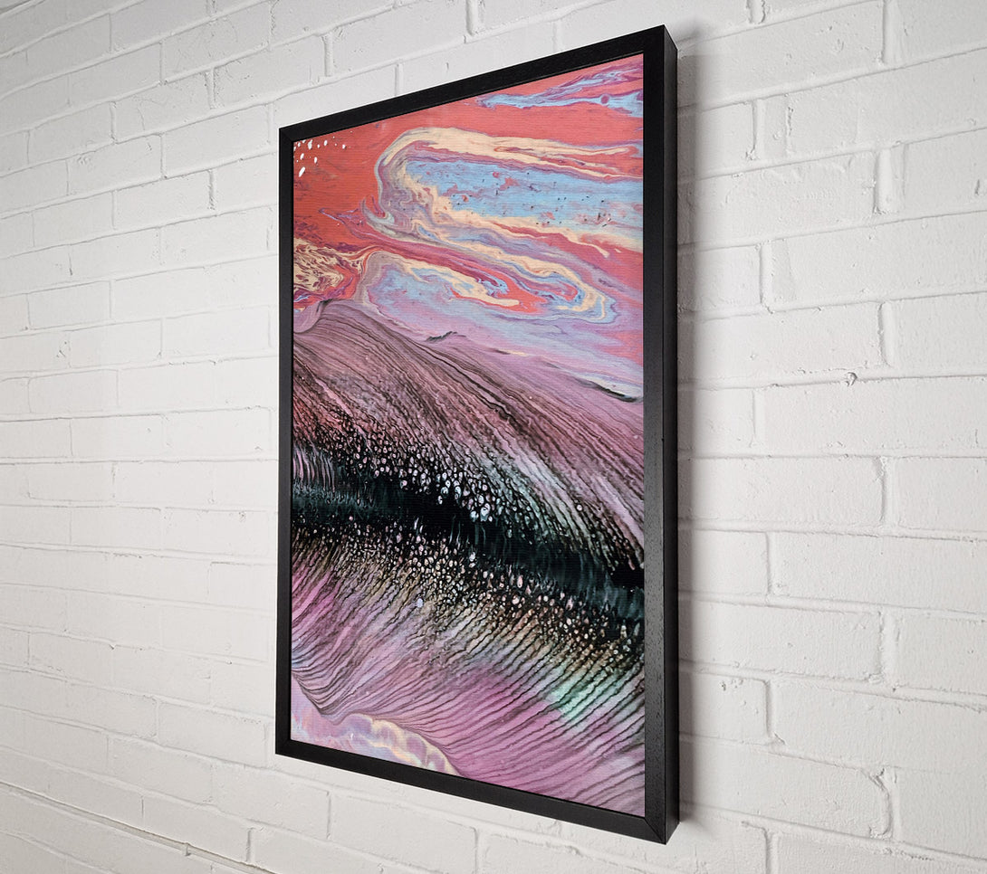  A Canvas Print of Pink And Peach Swirls Canvas Art