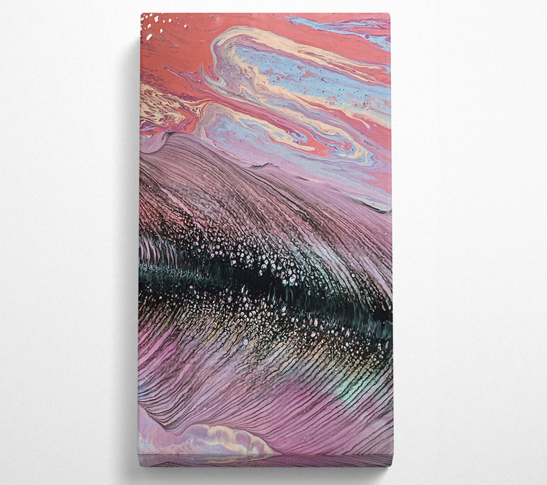  A Canvas Print of Pink And Peach Swirls Canvas Art