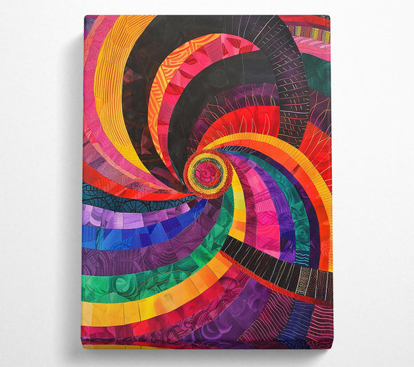 Purple Rainbow Spiral