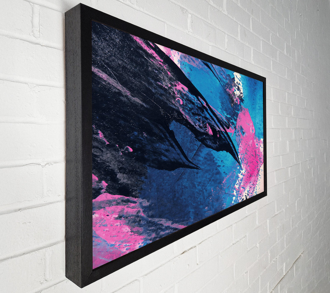  A Canvas Print of Blue And Pink Abstraction Canvas Print