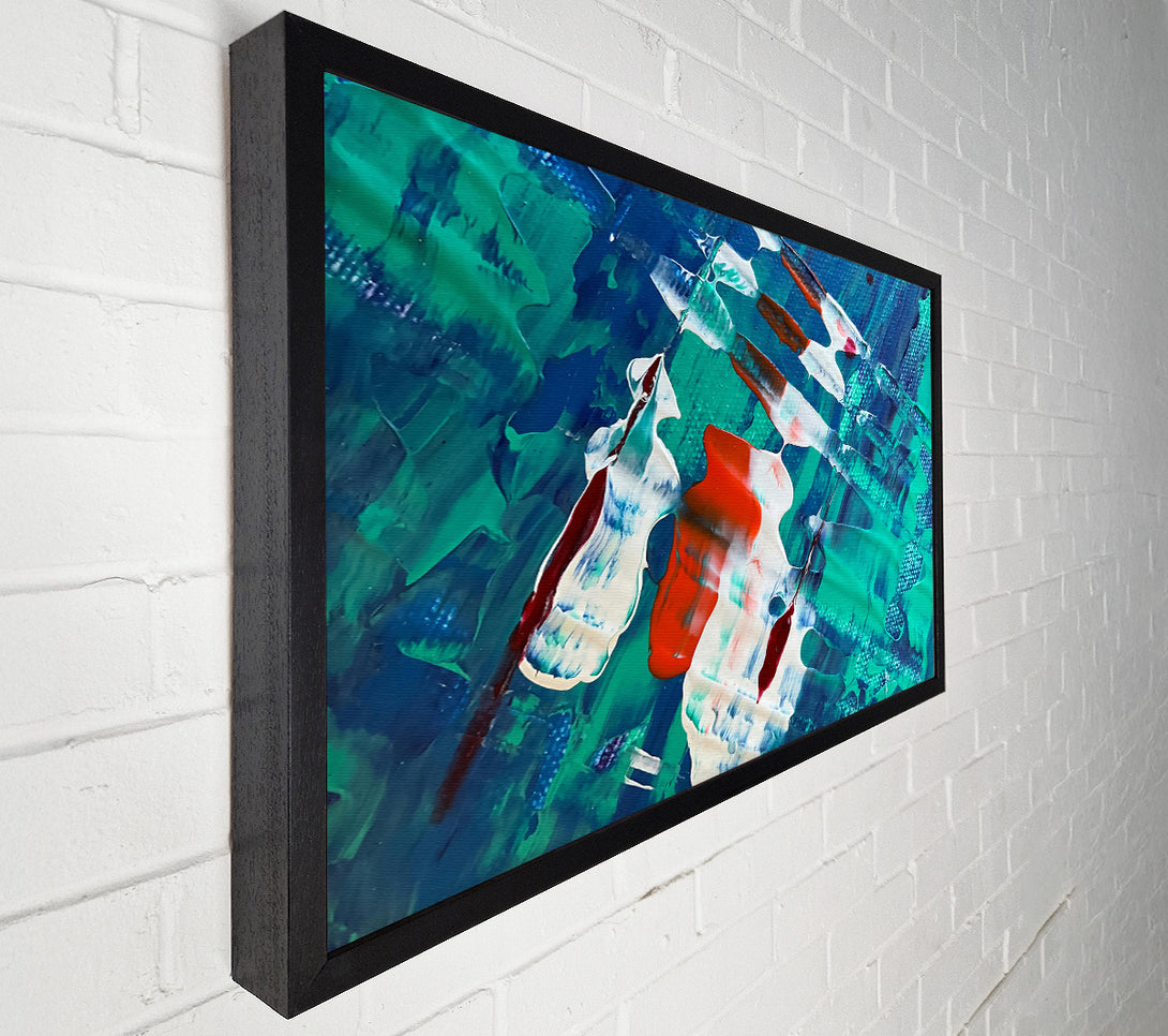  A Canvas Print of Emerald And Crimson Dance Canvas Wall Art