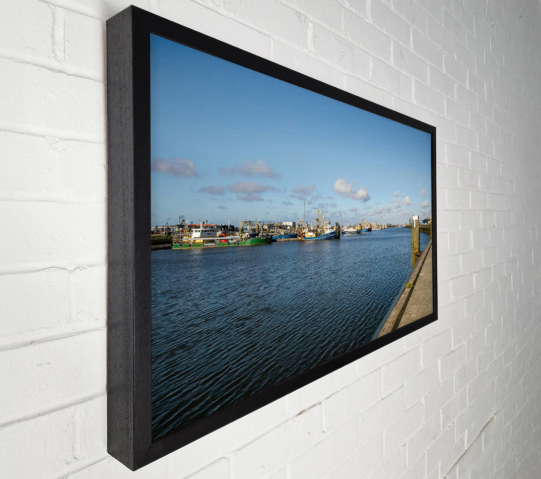  A Canvas Print of Blue Harbor Calm Canvas Print
