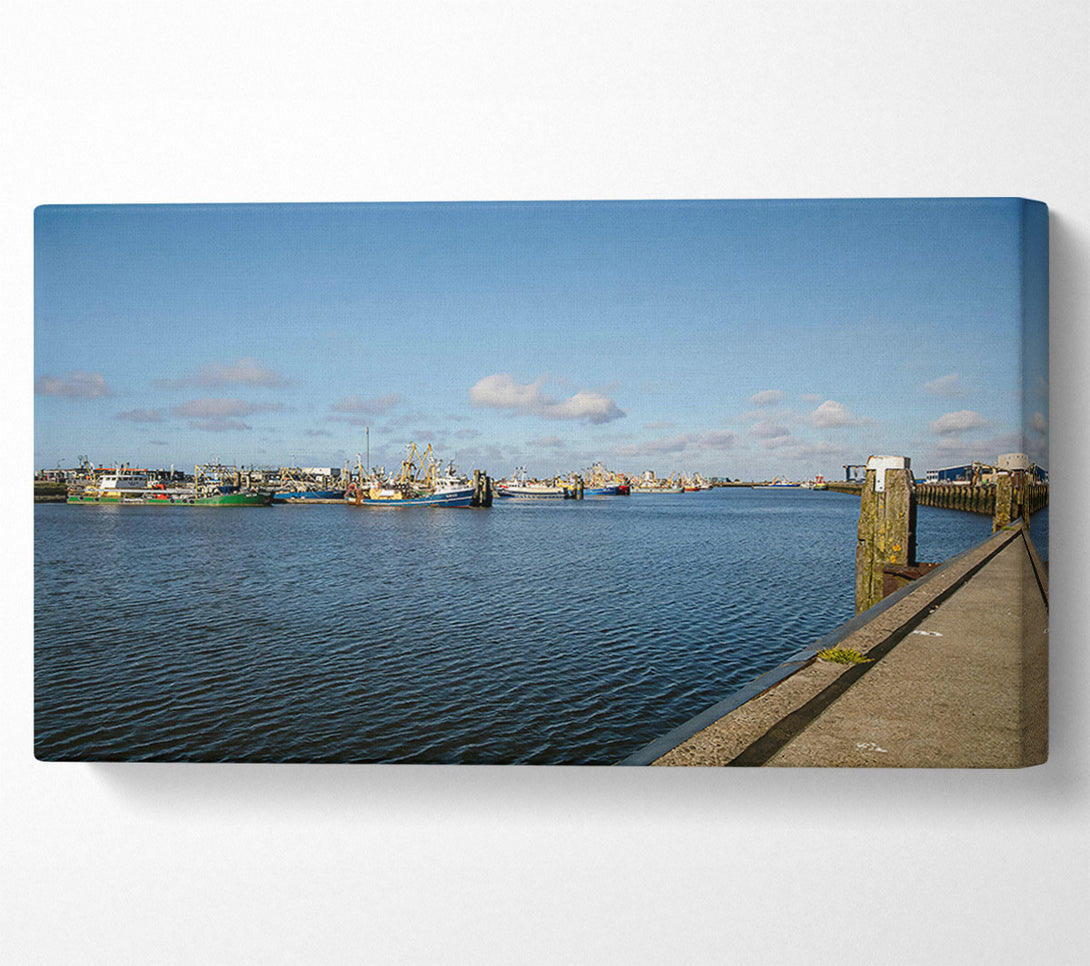  A Canvas Print of Blue Harbor Calm Canvas Print