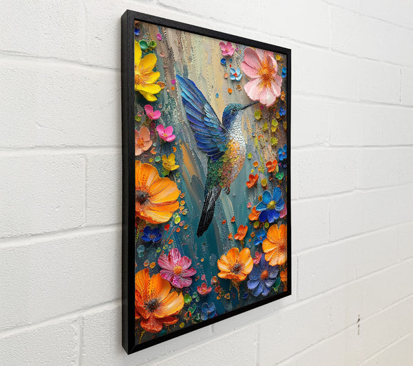 Azure Hummingbird Flight